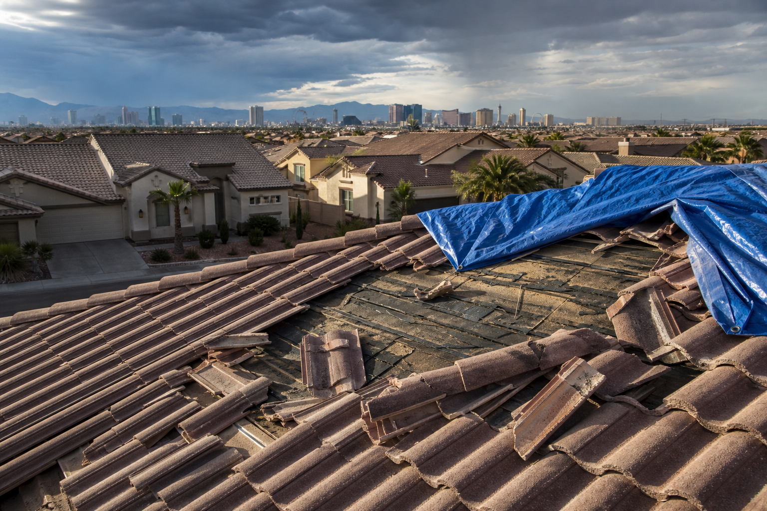 Emergency Roof Repair Near Me: What Las Vegas Homeowners Should Do First